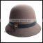 new fashion floppy bucket hats blank wool felt hats with bowknot wholesale