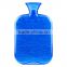 Large capacity PVC hot-water bottle wave blue safe anti-scald