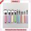 2016 new and popular colorful handle 10pcs nylon hair travel kit Makeup brush set