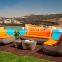 Synthetic Rattan Garden Sofa Set - P.E rattan Sofa Furniture 1.2mm thickness Alu frame power coating hand woven