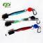 Original Golf brush and Club Groove Cleaner Mutiple colors 2FT Retractable Zip-Line Aluminium Carabiner