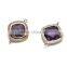 Wholesale Various Shape New Design Gold American Style Copper Bezel Connector Gemstone Accessories