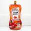 Stand Up Spout Pouch For Ketchup