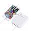 Square box portable power bank 10000 mah 5v 2A with LED indicator with cable built-in