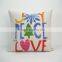 Home decor throw cushions custom digital design printed decorative pillow covers