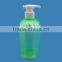 500ml empty PET shampoo bottle with pump body wash bottle