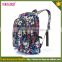 Nylon adult school book bag personalised hidden compartment backpack