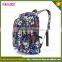 Nylon adult school book bag personalised hidden compartment backpack