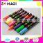 8 Pack Fluorescent Colors Anti-wipe Marker Pen With Reversible 6mm Tip for Glass, Window in Bedrooms