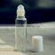 China cosmetic glass roll on bottle with plastic roll on ball for 10ml perfume bottle