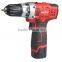 rechargeable large torque speed regulation impact 18v cordless drill with battery