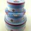 Round christmas nesting tin boxes set for cookies/cupcake