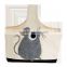 Sturdy Shopping Tote Cotton Polyester Canvas Storage Caddy with animal embroidery