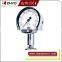 Clamp mounting flush diaphragm pressure gauge for homogenizer