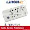 2 pin or 3 pin ground safety power strip