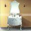 WTS-1522 40'' modern Neoclassical Wooden White double Sink Marble Top Bathroom Cabinet