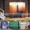 Indoor trade show display stand hook and loop fabric pop up wall