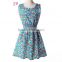 2015 Sleevless Lovely Printing Dress in size from S to 2XL