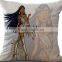 New Product 2016 3D Oil Painting Sexy Lady Pattern Linen Cotton Pillow Cover / Cushion Cover