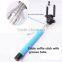 Factory wholesale selfie monopod for iphone wired selfie stick for android
