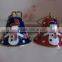 cloisonne enamel handmade1.5" red and blue small Christmas Bells