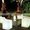 PE plastic IP54 lighted remote control colorful outdoor relax chair