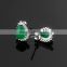 Jade jewelry 925 sterling silver stud earrings hot sale on alibaba