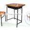pressing wooden student desk & chair School folding table A-167