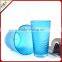 Wholesale High Quality Sky Blue Hand Carved Art Small Glass Vase For Wedding Center