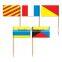 best sell bulk food paper wold flags toothpicks