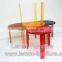 Popular antique tea table with gold leaf