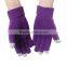 winter custom fashion knitted computer gloves with touch screen
