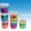 Clear plastic buckets used for kid's toys packing with lid with handle