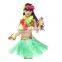 Hawaii Flower Necklace Leis Costume Girls Summer Luau Hula Grass Skirt