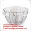 Wicker storage willow baskets iron wire basket