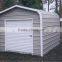 Metal garage shed with side door