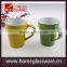 set of 2 colorful ceramic coffee mug with color box