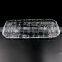 2017 new big glass plate transparent glass fruit plate