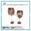 Mosaic glass goblet votive candle holders