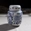 Chinese style blue and white antique chinese cremation urn