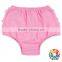 Plus Size Women Ruffle Bloomer Pink Organic Cotton Panties Wholesale Women Underwear
