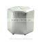 JR-01 Modern contemporary white color genuine leather crystal tufted leisure neoclassic stools ottoman chair