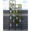 Circular design morden indoor decrative display stand black tall flower pot stand