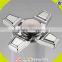 Wholesale no noise eight angle 360 round metal finger gyro hand spinner toy W01A288