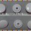 White plastic snap button