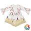 Autumn Children Frocks Designs Girl Party Dress Long Children Frock Easter Egg And Rabbit Lace Girl Dress