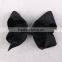 Small solid color grosgrain hair clip bows