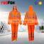 Outdoor Roadway High Visibility Fluorescent Raincoat