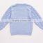 New Design Crew Neck Buttoned Children Cable Knit Sweater