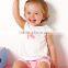 Printed cotton girls t shirt with opened shoulder